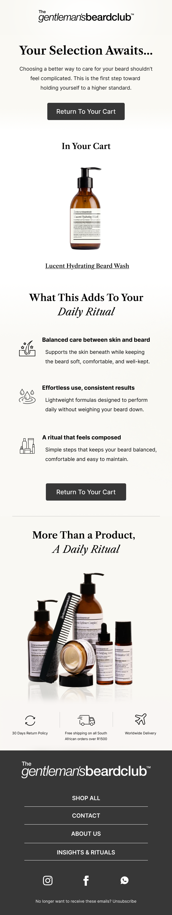 Cart Abandonment Email - 1