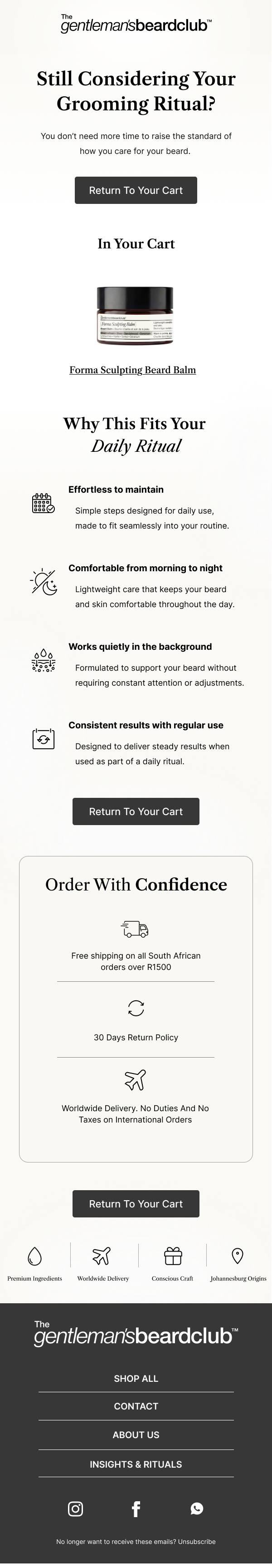 Cart Abandonment Email - 2